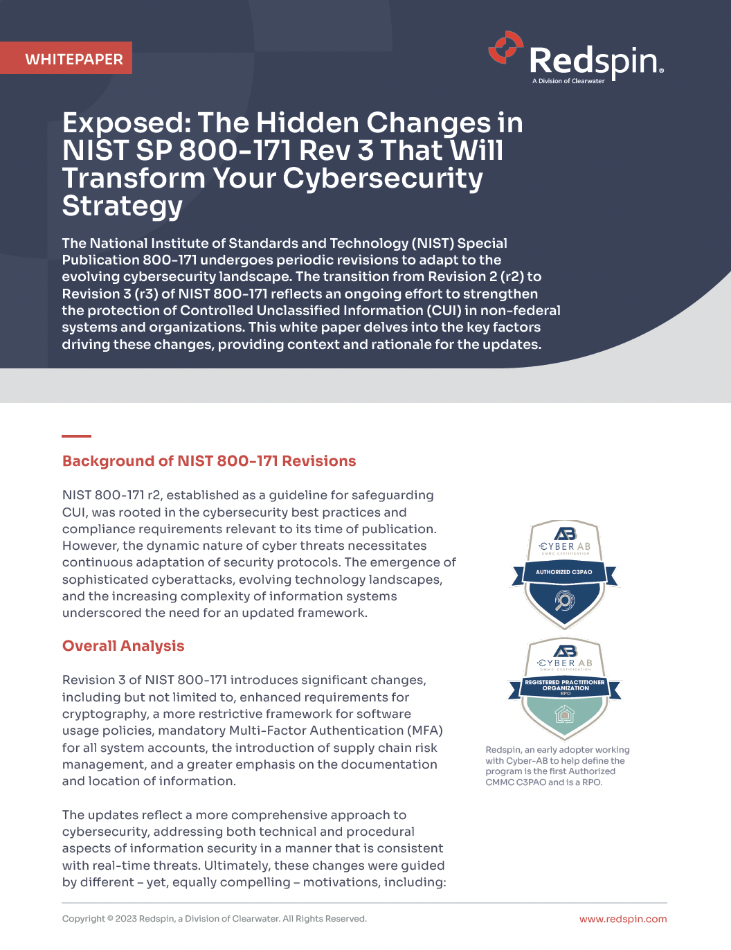 NIST SP 800-171 Revision 3 Changes