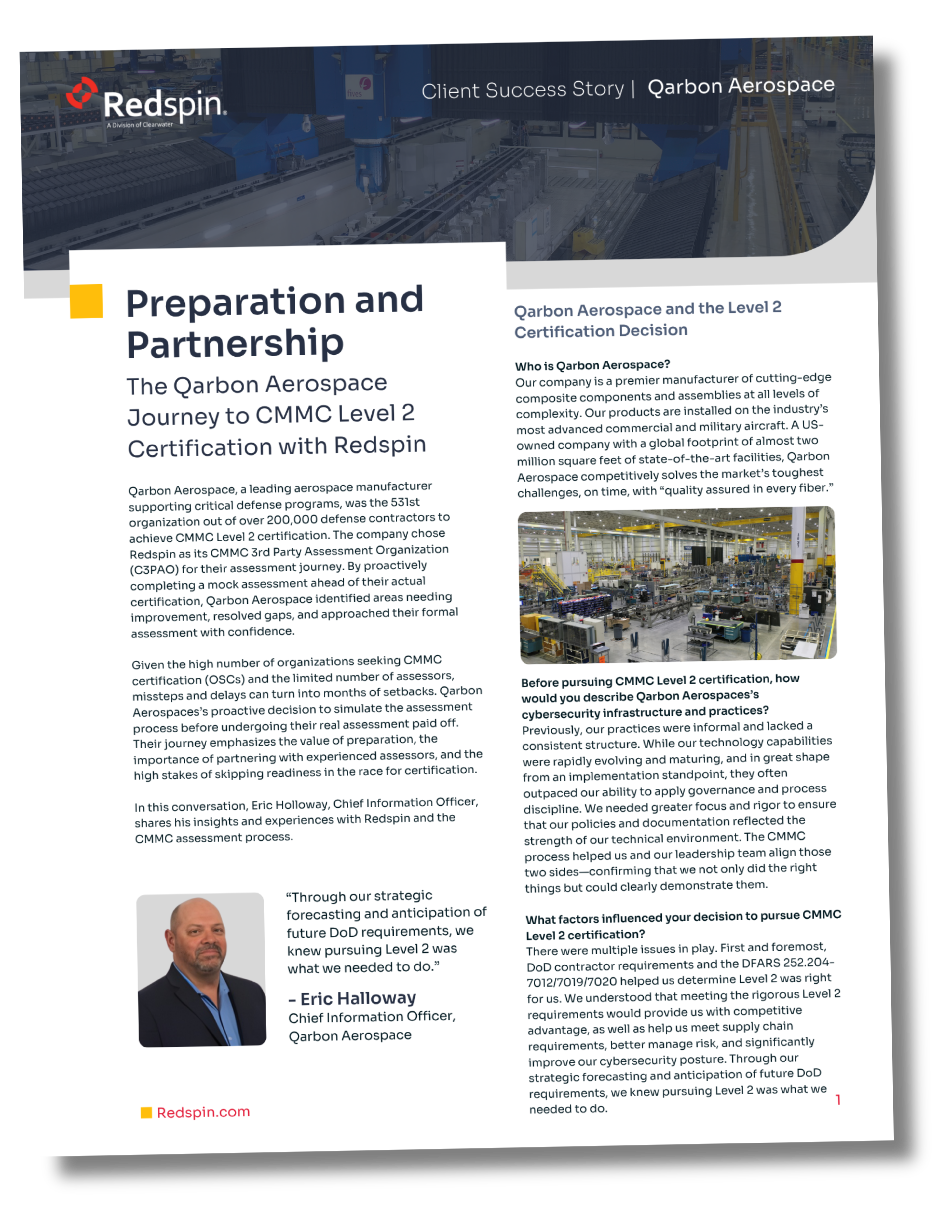 Qarbon Aerospace CMMC Journey