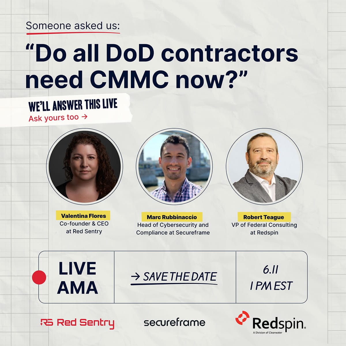 Real answers to real questions about CMMC — from experts working directly with the defense industrial base.</p>
<p>