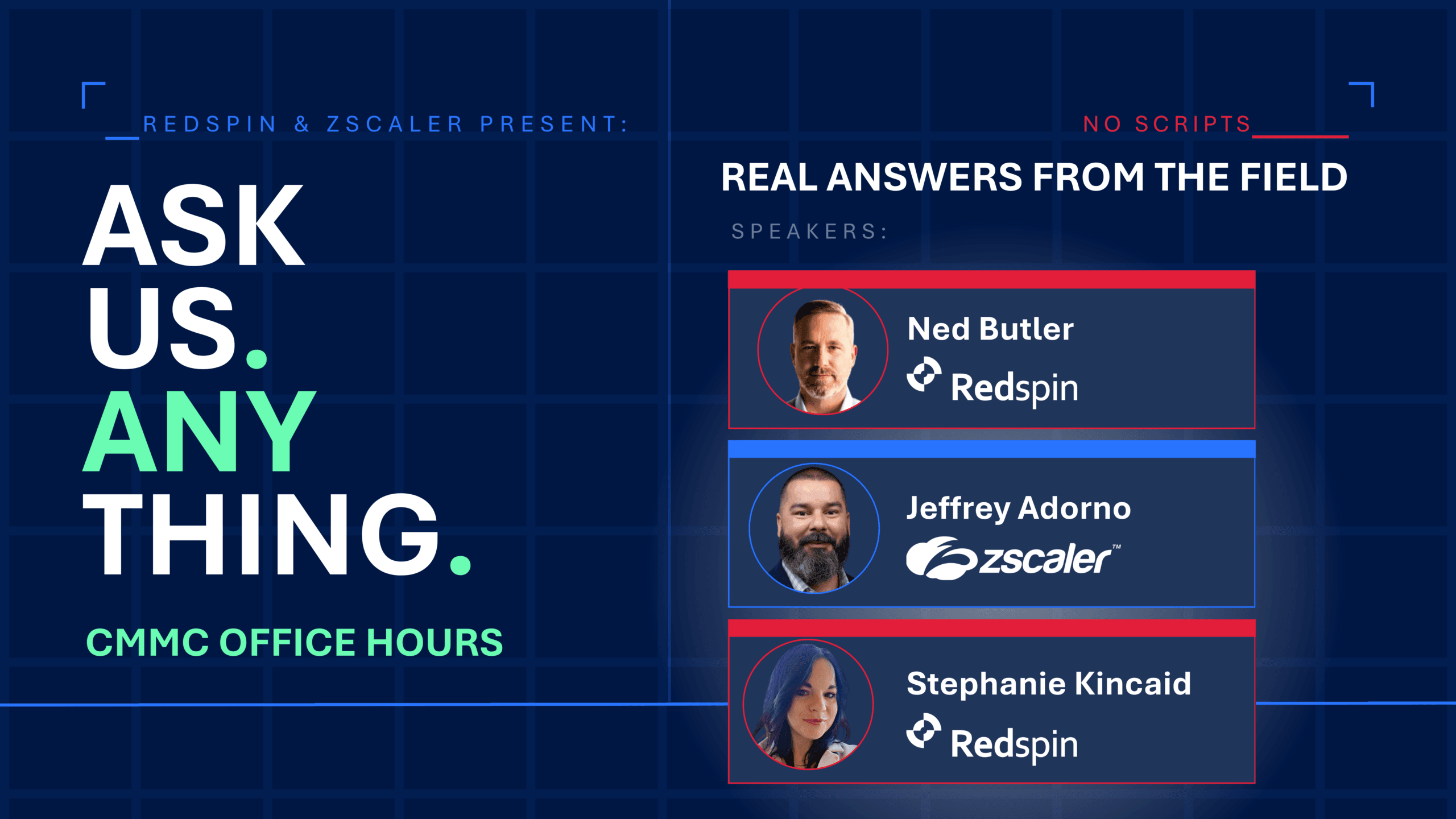 AUA: CMMC Office Hours with Redspin and Zscaler
