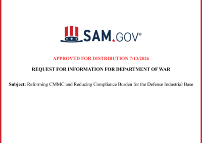 Reforming CMMC RFI: Redspin’s Response