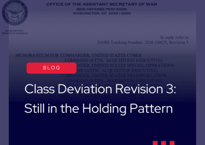 Class Deviation Revision 3: Still in the Holding Pattern